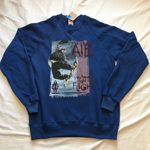 VTG NWT Snowboarding Sweatshirt USA Made